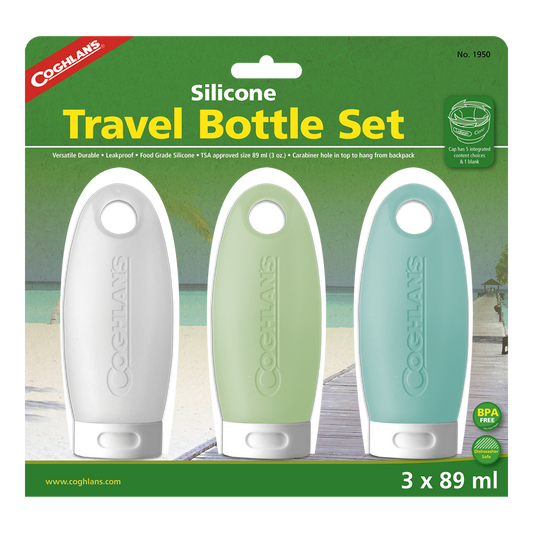 [購買] Coghlan's Silicone Travel Bottle Set 軟身矽膠容器 (3個裝)