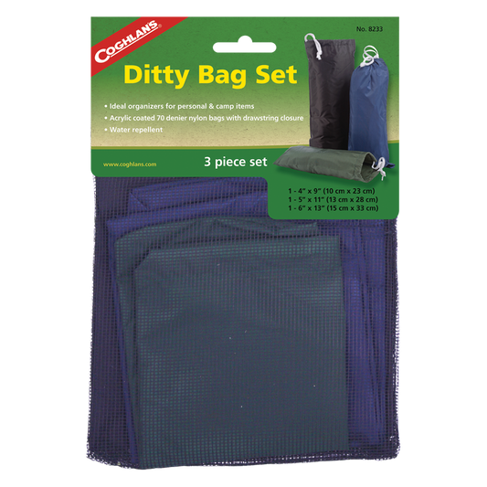 [購買] Coghlan's Ditty Bag Set 防水塗層收納袋 (3個裝)